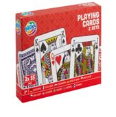 Playing Cards 2 sets, 2 x 55 cards - incl. display