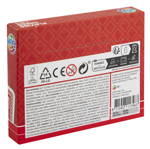 Playing Cards 2 sets, 2 x 55 cards - incl. display
