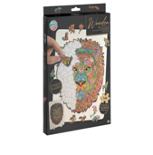 Wooden puzzle unique shapes - Lion - 140 pcs