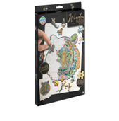 Wooden puzzle unique shapes - Tiger - 130 pcs