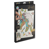 Wooden puzzle unique shapes - Unicorn - 137 pcs