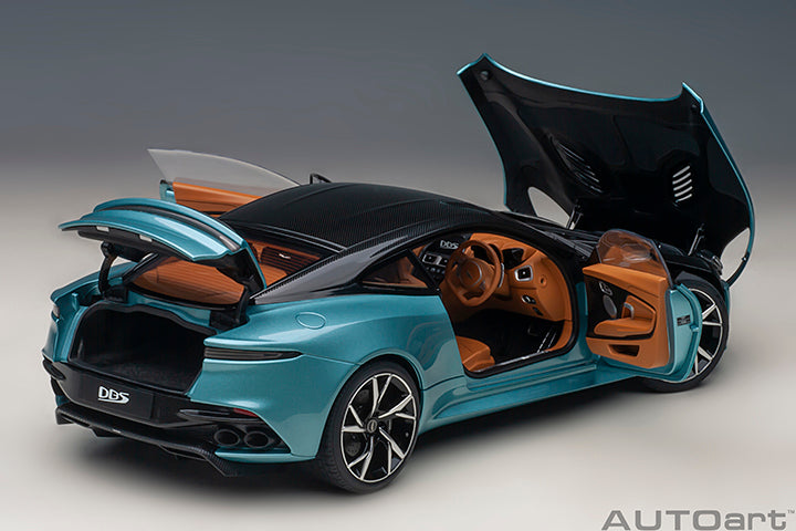 ASTON MARTIN DBS SUPERLEGGERA PEARL BLUE 1/18