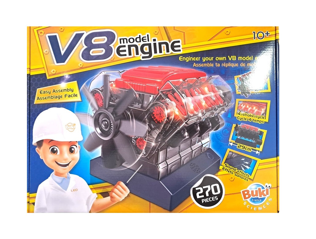 V8 ENGINE WITH LIGHT AND SOUND EFFECT 270 PARTS