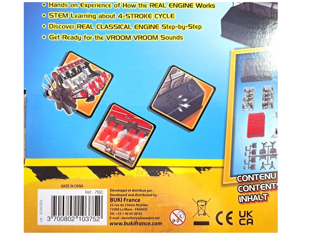 V8 ENGINE WITH LIGHT AND SOUND EFFECT 270 PARTS