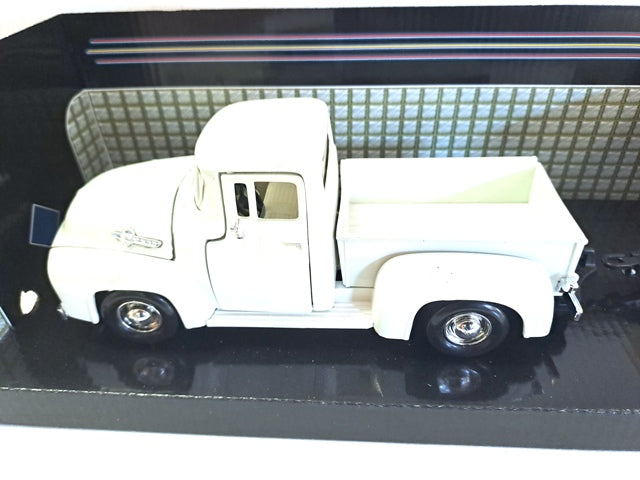 FORD F-100 PU WITH CARAVAN WHITE 1956 1/24