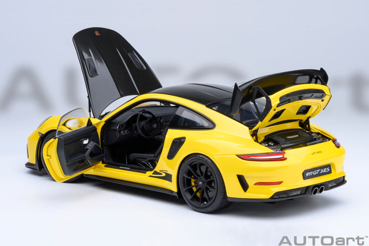 1/18 PORSCHE 911 (991.2) GT3 RS WEISSACH PACKAGE ( RACING YELLOW )
