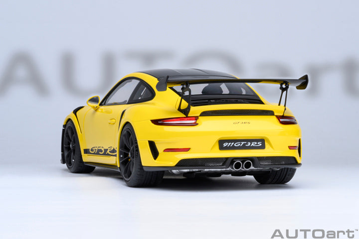 1/18 PORSCHE 911 (991.2) GT3 RS WEISSACH PACKAGE ( RACING YELLOW )