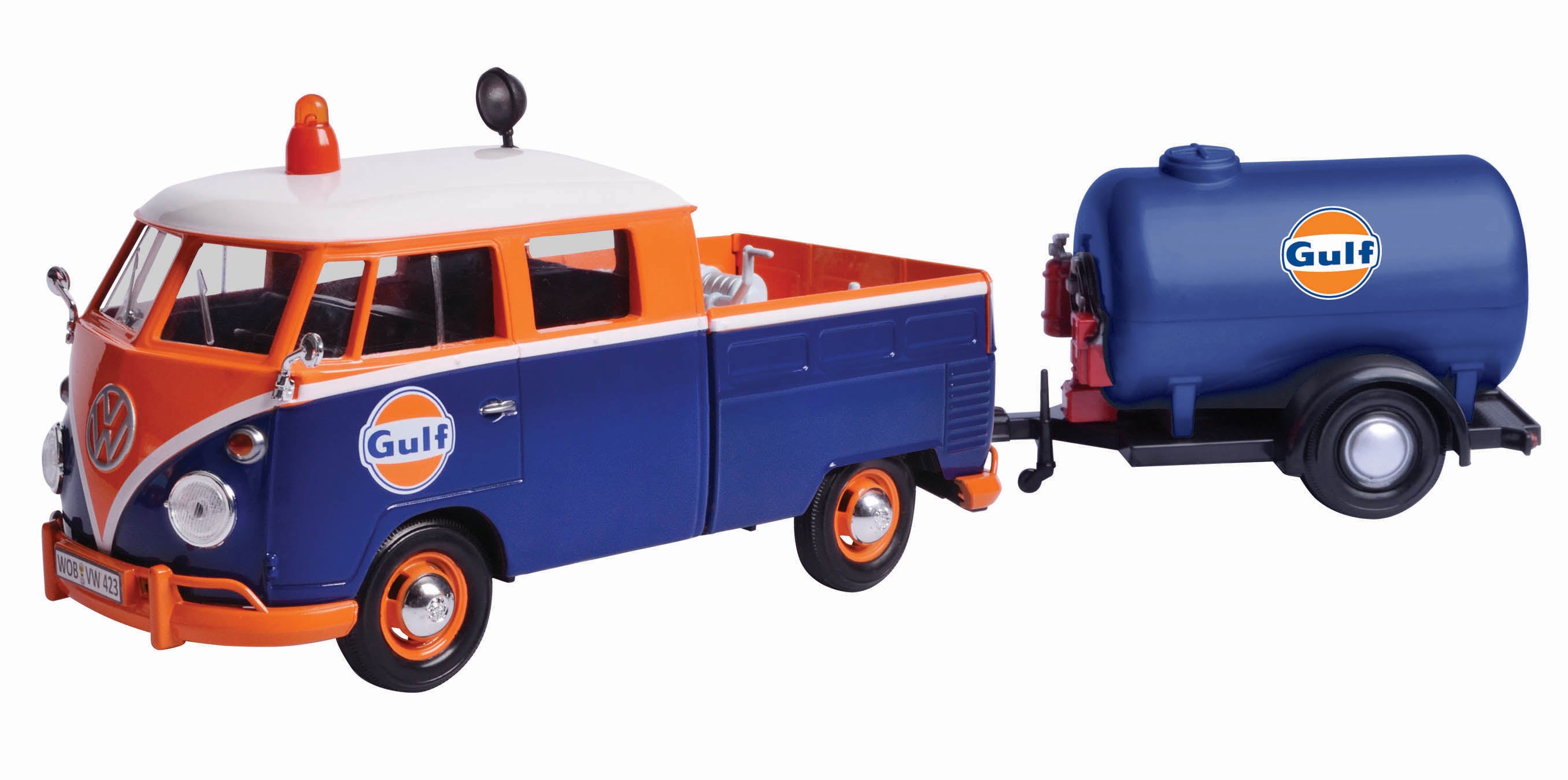 1:24 VOLKSWAGEN TYPE 2 (T1) SERVICE PICKUP + OIL TANKER IN GULF LIVERY
