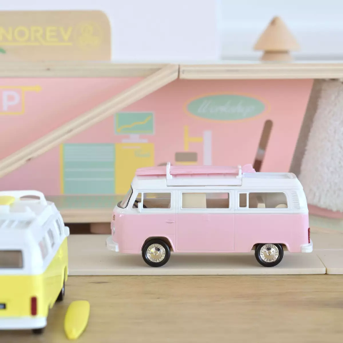 VW Combi T2b Camper Van 1973 Pink  1:43