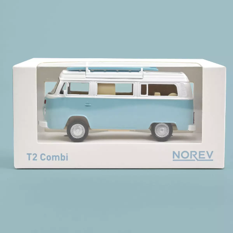 VW Combi T2b Camper Van 1973 Pastel Blue  1:43
