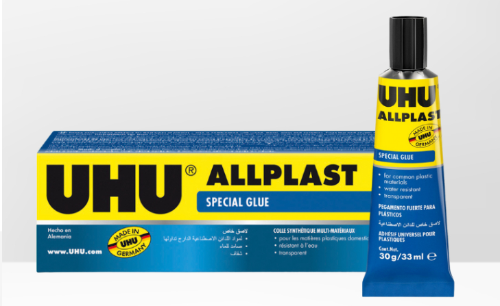 UHU Allplast Tube Boxed with nozzle 30g/33ml