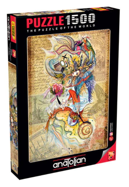 CIRCASSIAN GIRL TRAVELING THE WORLD 1500 PIECE PUZZLE