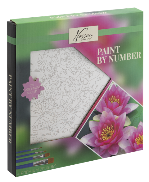 Paint by number 20x20cm Waterlily-24 paints