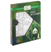 Paint by number 20x20cm Panda-25 paints/4 brushes