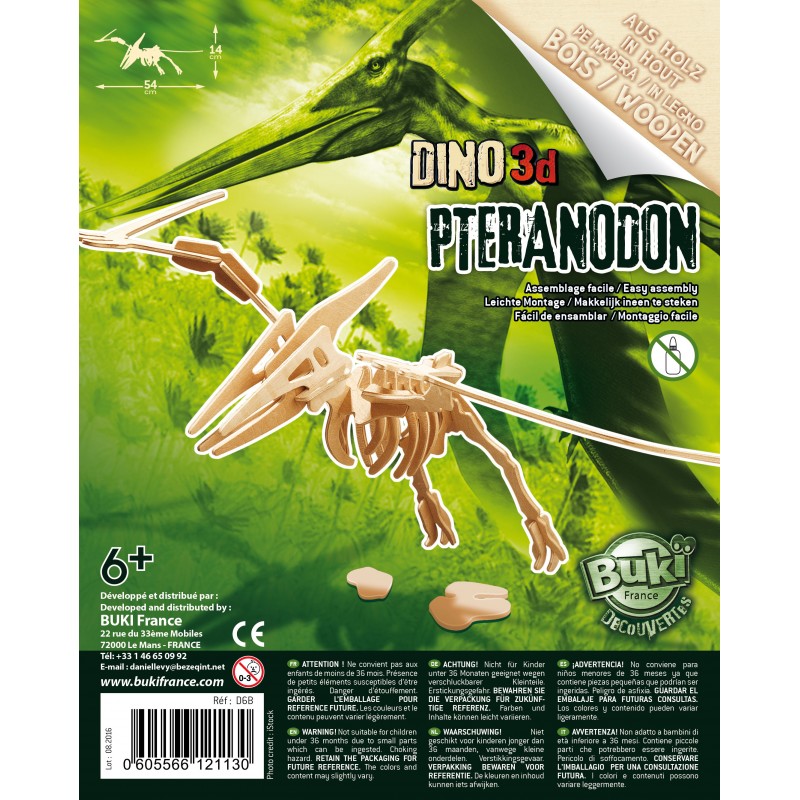 DINOS 3D WOODEN ASSEMBLY KIT