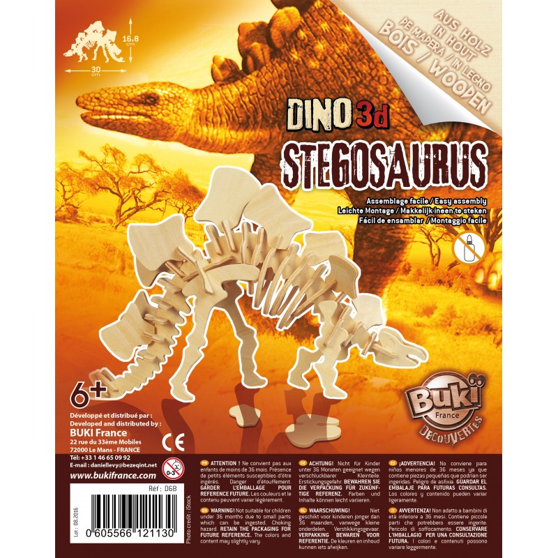 DINOS 3D WOODEN ASSEMBLY KIT