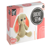 Crochet kit bunny, 12x9x12cm