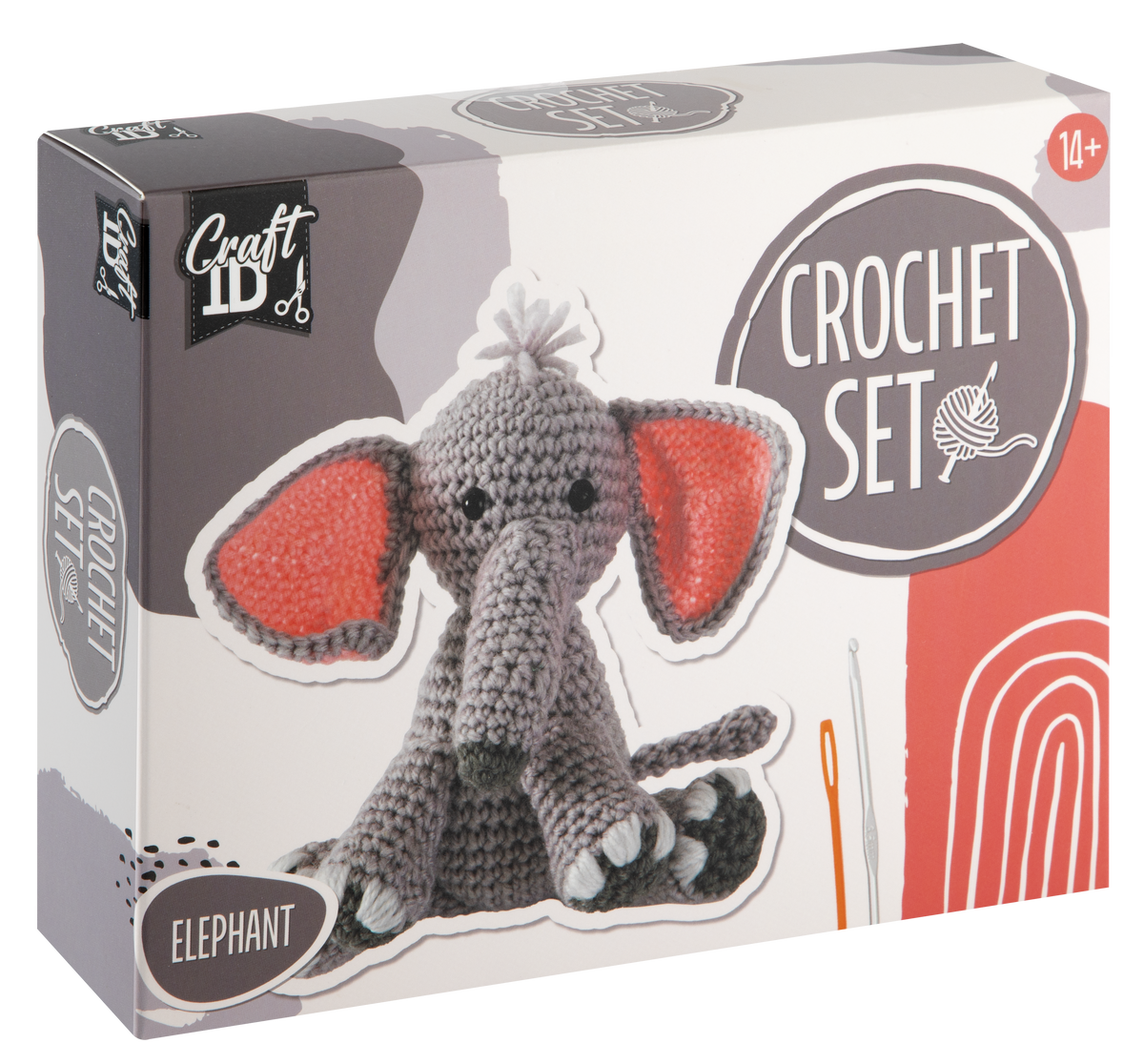 Crochet kit Elephant 15x12 cm