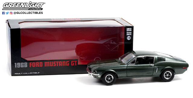 1/18 1968 FORD MUSTANG GR FAST BACK HIGHLAND GREEN