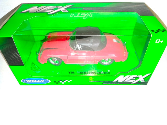 PORSCHE 356A SPEEDSTER (CONVERTIBLE) SOFT TOP RED 1/24