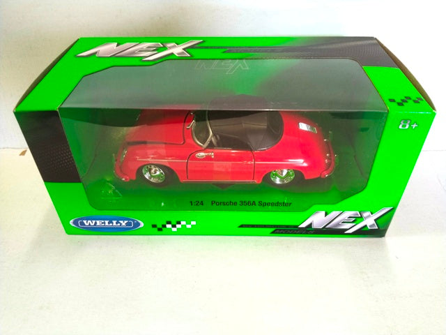 PORSCHE 356A SPEEDSTER (CONVERTIBLE) SOFT TOP RED 1/24
