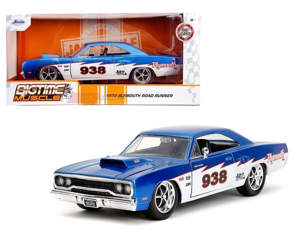 Plymouth Road Runner - Candy Blue and White - Bigtime Muscle quantity 1970