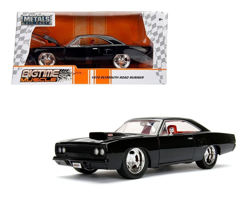 Plymouth Road Runner (Black) - Bigtime 1970 1/24