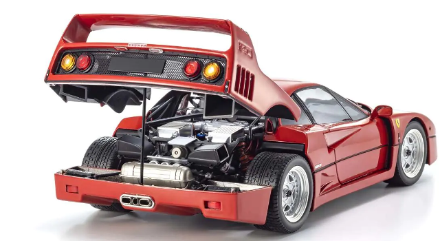 FERRARI F40 1989 RED 1/18
