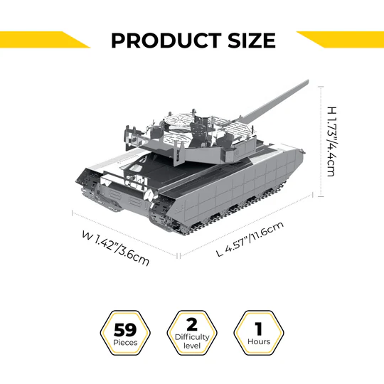 Oplot T-84 Static  kit of tank, 59 parts