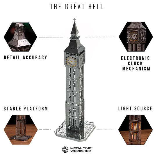The Great Bell Mechanical  kit of Clock Tower, 35 parts