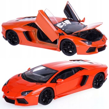 LAMBORGHINI AVENTADOR MET ORANGE  1/24