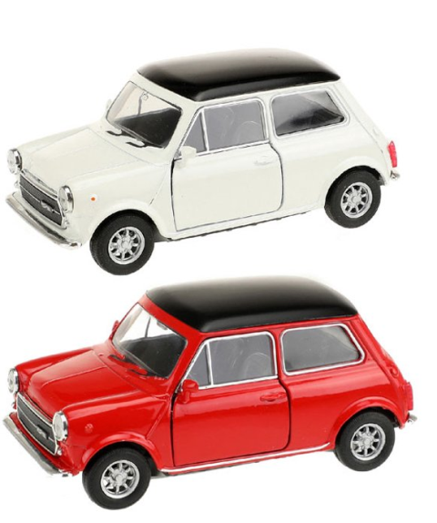 MINI COOPER 1300 PULLBACK  WHITE OR RED 1/36