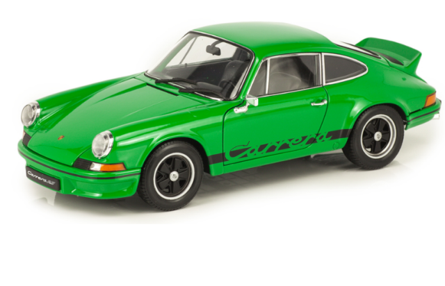 PORSCHE  CARRERA RS PULLBACK  GREEN 1973 1/35