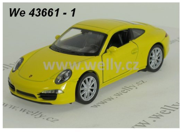 PORSCHE 911 CARRERA S PULLBACK  YELLOW  1/35
