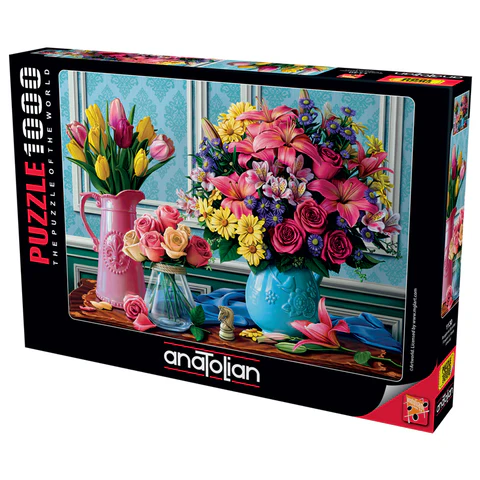 FLOWERS IN VASES 1000 PIECES