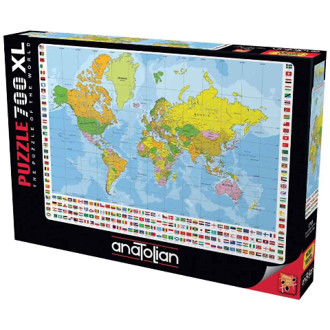 WORLD POLITICAL MAP 700 PIECES