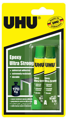UHU Epoxy Quick Set Easy Mix tubes Blisterpack 14 ml / 15,8 g