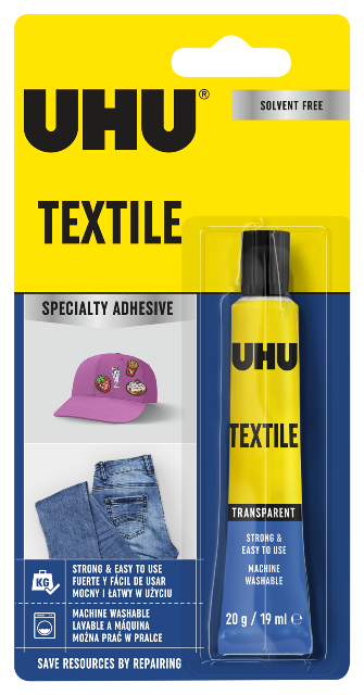 UHU Textile Blisterpack 20 g / 19 ml