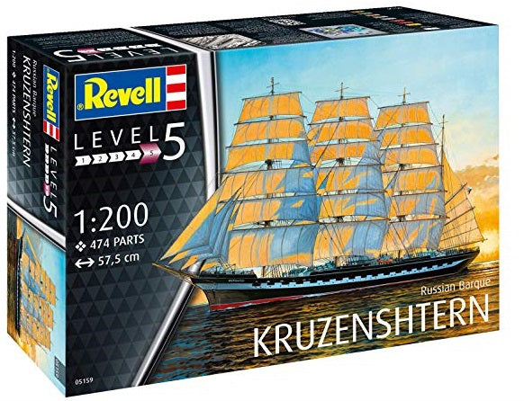 RUSSIAN BARQUE KRUZENSHTERN 1/200