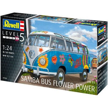 VW T1 SAMBA BUS "FLOWER POWER" 1/24
