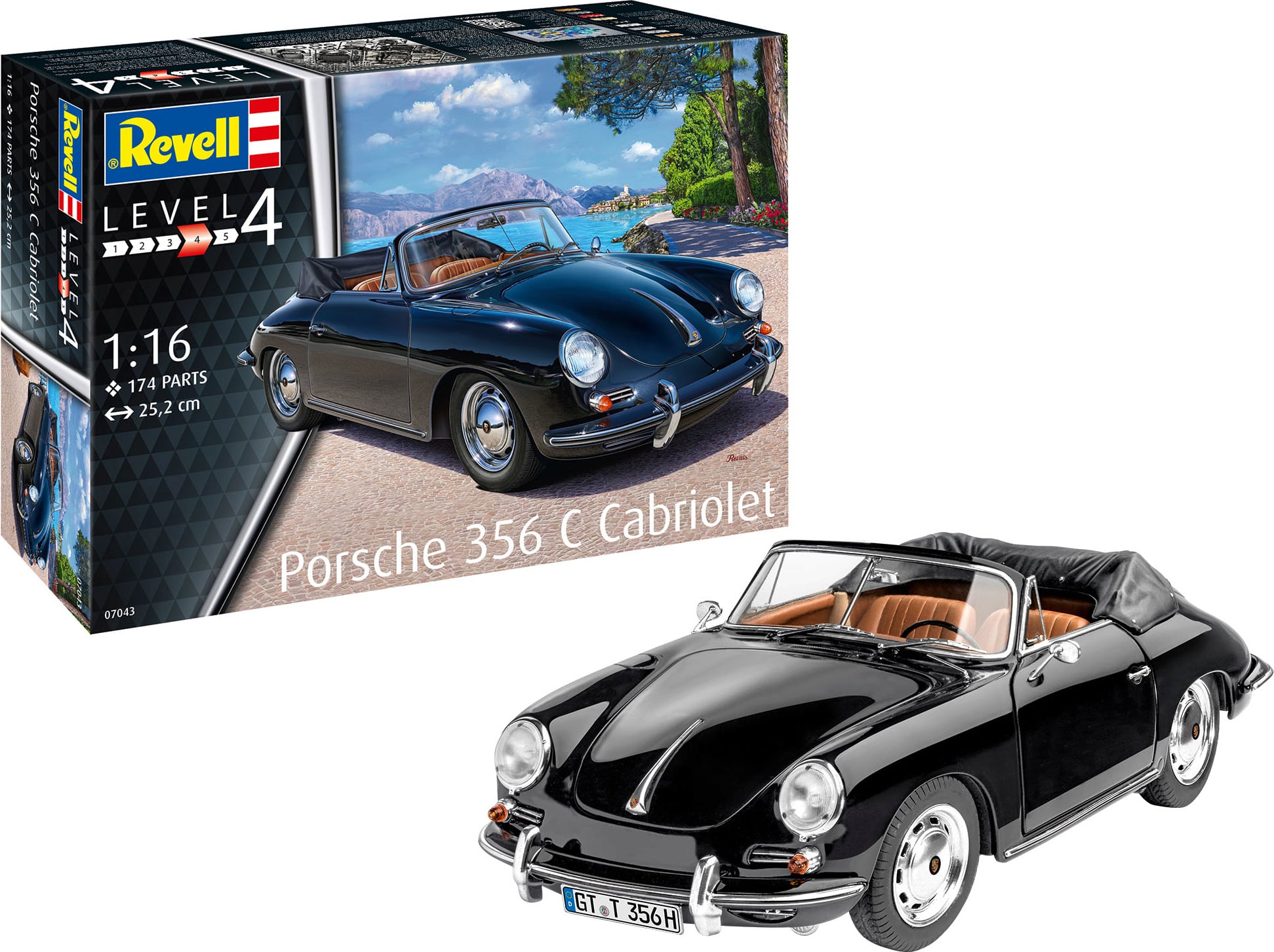PORSCHE 356C CABRIOLET 1/16